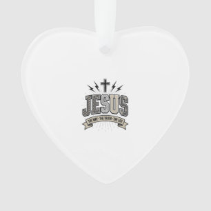 Jesus Der Weg Die Wahrheit Das Leben Vintage Chris Ornament