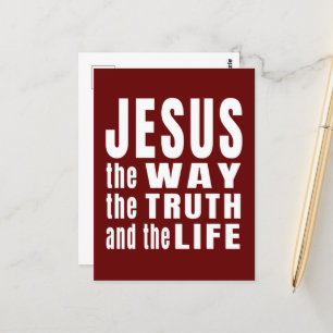 Jesus Der Weg Die Wahrheit Und Das Leben Postkarte