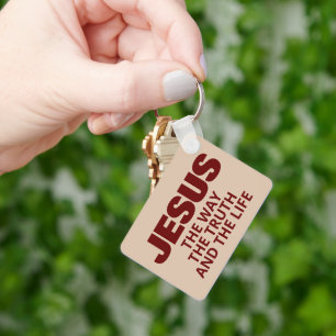 JESUS DER WEG DIE WAHRHEIT UND DAS LEBEN SCHLÜSSELANHÄNGER