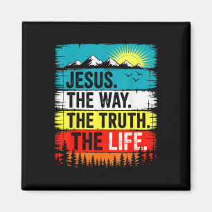 Jesus Der Weg Wahrheit Leben Glaube Bibelvers Chri Magnet