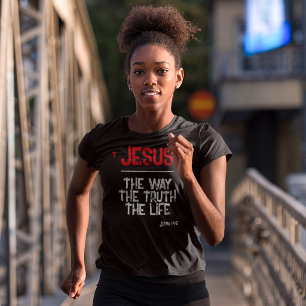 Jesus Der Weg Wahrheit Leben Johannes 14:6 Bibel S Tri-Blend Shirt