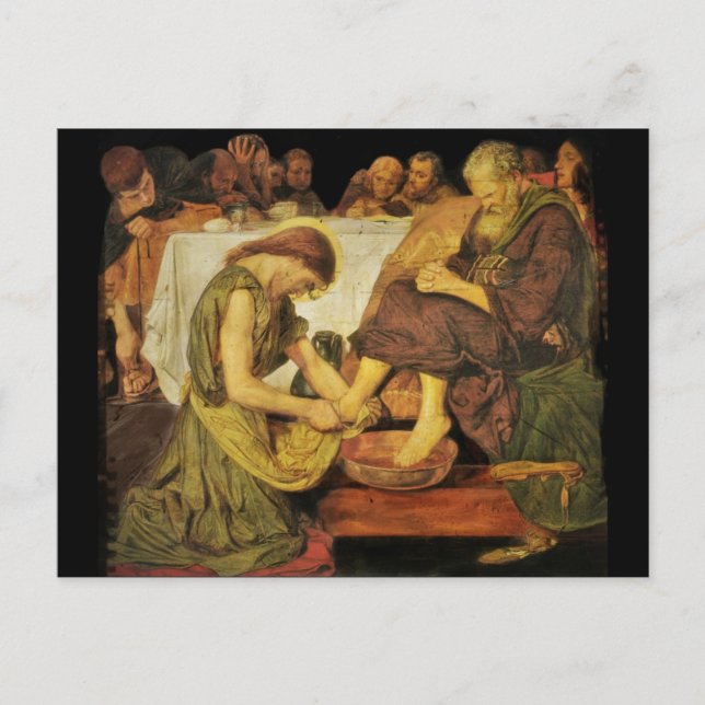 Jesus-Diciple-Füße Postkarte (Vorderseite)