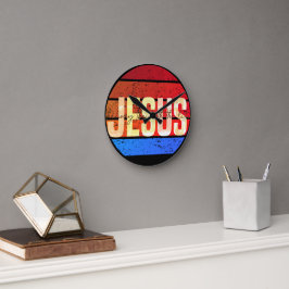 Jesus, die Art, wie die Wahrheit und das Leben Son Runde Wanduhr