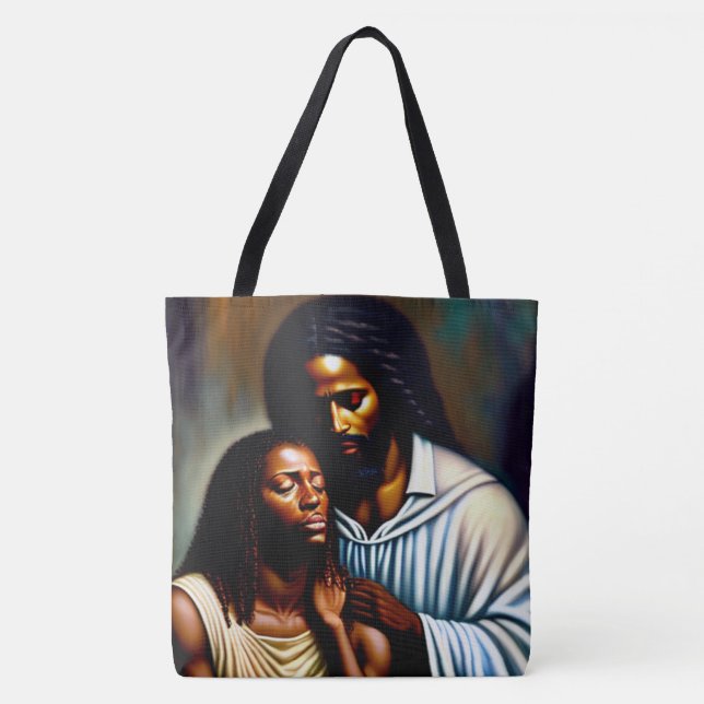 Jesus die Christliche Kunsttasche (Vorderseite)