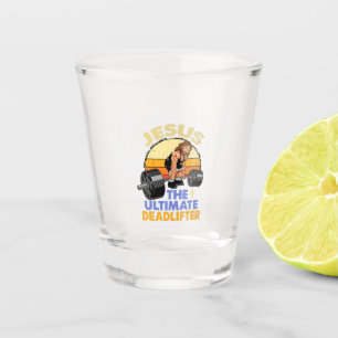 Jesus die ultimative Christliche Waagschale Schnapsglas