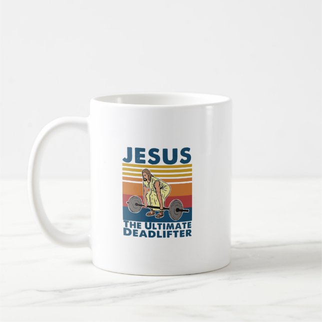 Jesus die ultimative Fitness des Todschleichers Vi Kaffeetasse (Links)