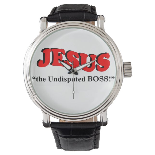 JESUS - "die unbestrittene BOSS!" (Herren-Armbandu Armbanduhr (Vorderseite)
