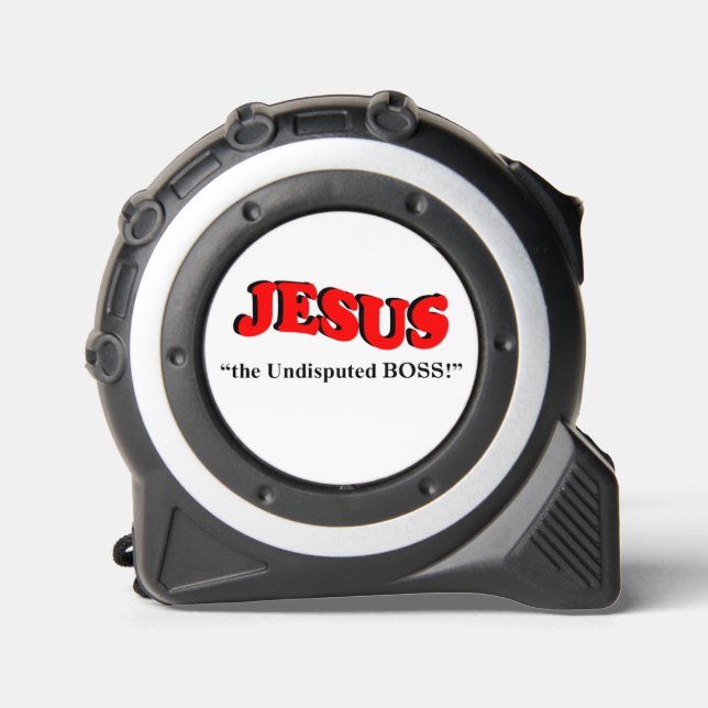 JESUS die unbestrittene BOSS! Maßband (Vorderseite)