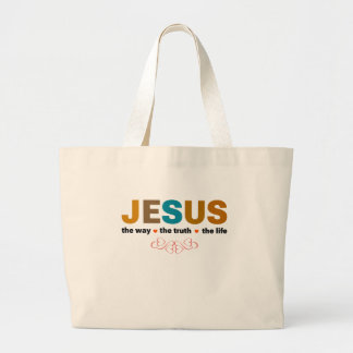 JESUS. DIE WAHRHEIT, DAS LEBEN. JUMBO STOFFBEUTEL