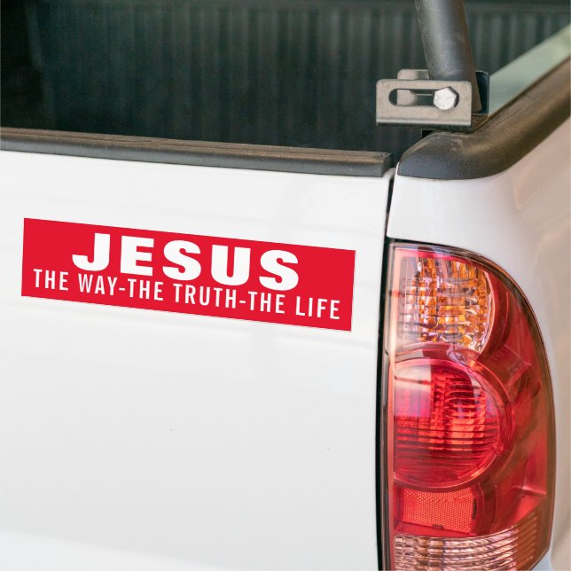 JESUS DIE WAHRHEIT DES LEBENS AUTOAUFKLEBER (Auf Lkw)