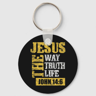 Jesus Die Wahrheit Leben Johannes 14:6 Christliche Schlüsselanhänger