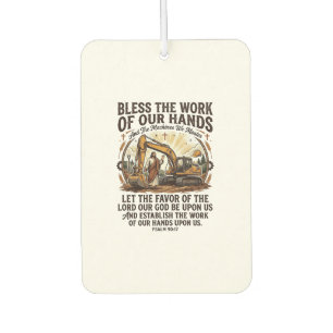 Jesus Diesel Mechaniker Schweres Gerät Shirt Glaub Autolufterfrischer