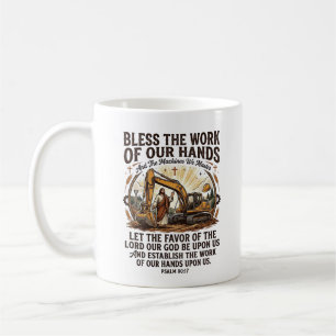Jesus Diesel Mechaniker Schweres Gerät T-Shirt Gla Kaffeetasse