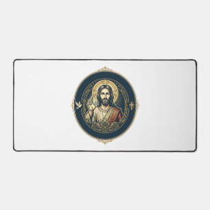 Jesus Digital Artist iPad Kunst T-Shirt Inspiratio Schreibtischunterlage