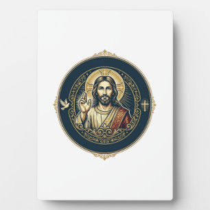 Jesus Digital Artist iPad Kunst T-Shirt Inspiriere Fotoplatte