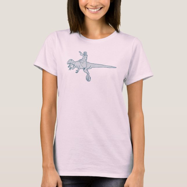 Jesus Dinosaur Rider T-Shirt (Vorderseite)