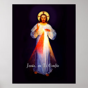 Jesus Divina Misericordia Poster Spanisch