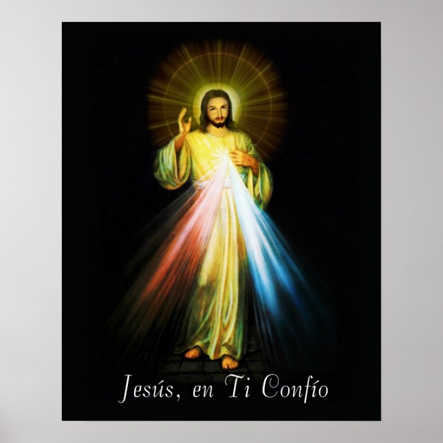 Jesus Divina Misericordia Poster Spanisch - Espano (Vorne)