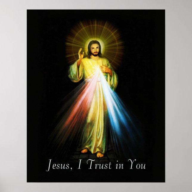 Jesus Divine Mercy Poster (Vorne)