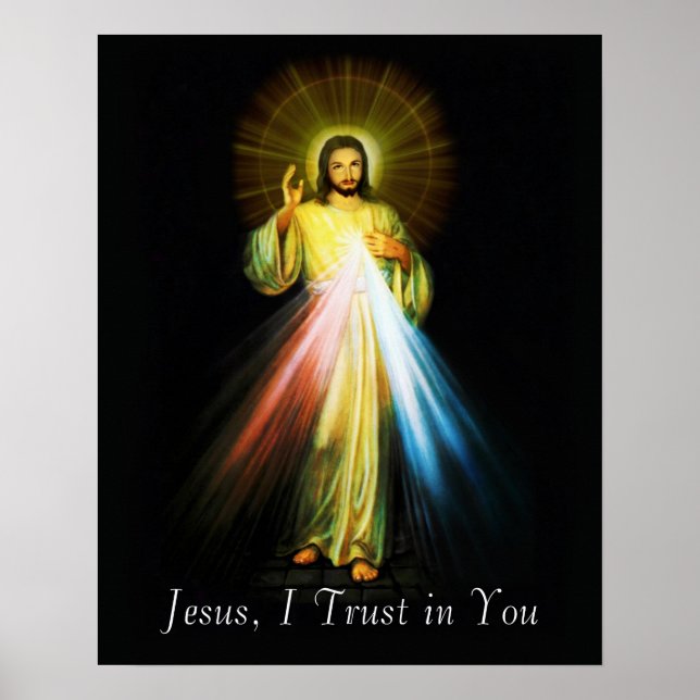 Jesus Divine Mercy Poster (Vorne)