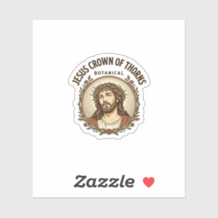 Jesus Dornenkrone Botanische Jesus Dornenkrone Aufkleber