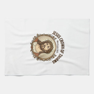 Jesus Dornenkrone Botanische Jesus Dornenkrone Geschirrtuch