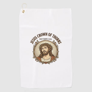 Jesus Dornenkrone Botanische Jesus Dornenkrone Golfhandtuch