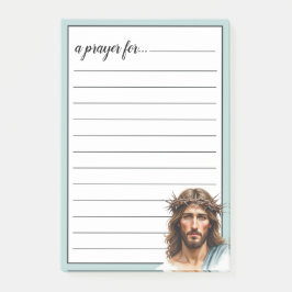 Jesus Dornenkrone Porträt Gebetsraum Kriegskammer Post-it Klebezettel