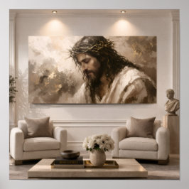 Jesus Dornenkrone Wandkunst | Passion Christi Poster