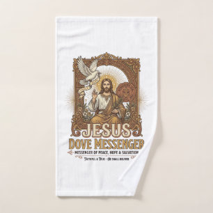 Jesus Dove Messenger Jesus Dove Messenger Christia Handtuch