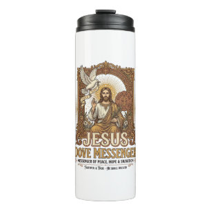 Jesus Dove Messenger Jesus Dove Messenger Christia Thermosbecher