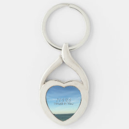 Jesus & Dove Peaceful Christian Faith Sky Art Schlüsselanhänger