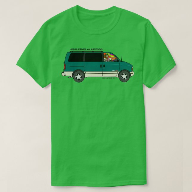 Jesus Drives an Astrovan T-Shirt (Design vorne)