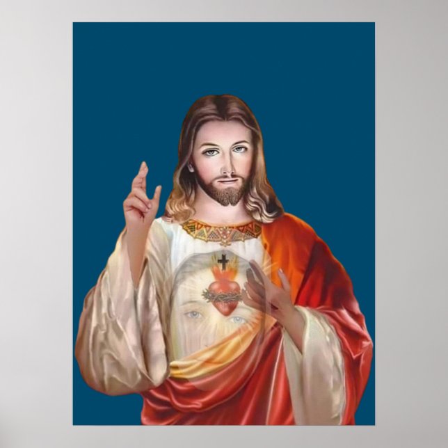Jesus durch Mary Poster (Vorne)