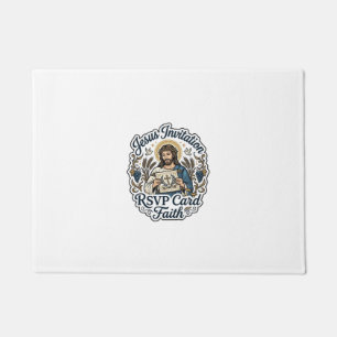Jesus Einladung RSVP Karte Glaube Jesus Einladung  Fußmatte