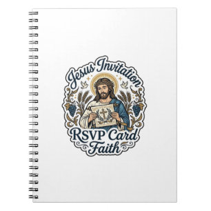 Jesus Einladung RSVP Karte Glaube Jesus Einladung  Notizblock