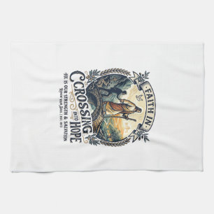 Jesus Einwanderung Neu anfangen Mut T-Shirt Chri Geschirrtuch