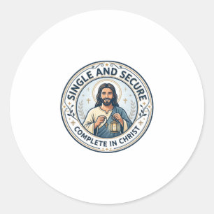Jesus Einzigartigkeit Wartende Jahreszeit Shirt Gl Runder Aufkleber