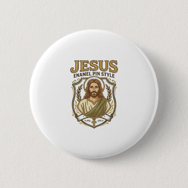 Jesus Emaille Pin Stil Jesus Emaille Pin Christlic Button (Vorderseite)