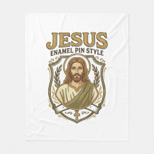 Jesus Emaille Pin Stil Jesus Emaille Pin Christlic Fleecedecke