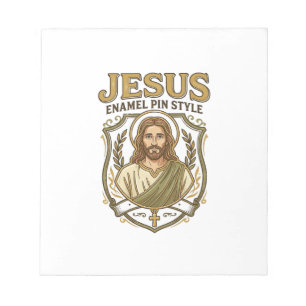 Jesus Emaille Pin Stil Jesus Emaille Pin Christlic Notizblock