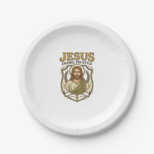Jesus Emaille Pin Stil Jesus Emaille Pin Christlic Pappteller