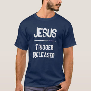 Jesus Emotionale Heilung QR-Code Christlich Navy T-Shirt