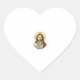 Jesus Endloses Captcha-Verifizierung Ampeln Herz-Aufkleber