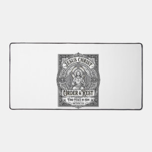 Jesus Entrümpelt Sauberes Zuhause-Shirt Christlich Schreibtischunterlage