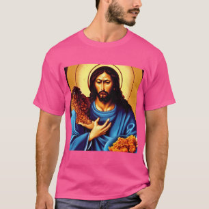Jesus erwacht ein gefrorenes Huhn T-Shirt