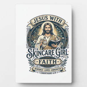 Jesus Esthetiker Hautpflege Vintage-Shirt Christli Fotoplatte
