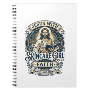 Jesus Esthetiker Hautpflege Vintage-Shirt Christli Notizblock
