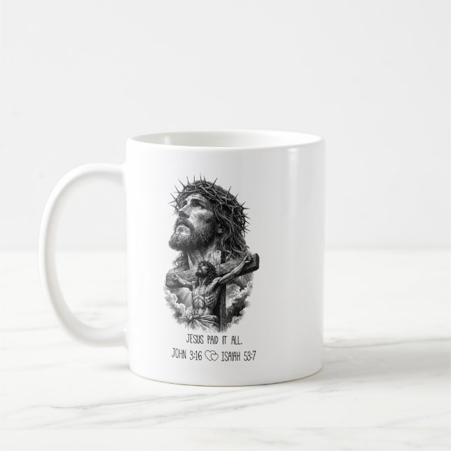 Jesus-Evangelium  Kaffeetasse (Links)