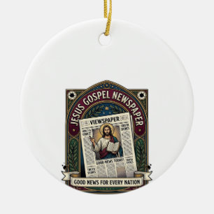 Jesus-Evangeliumszeitung Jesus-Zeitung Christliche Keramik Ornament